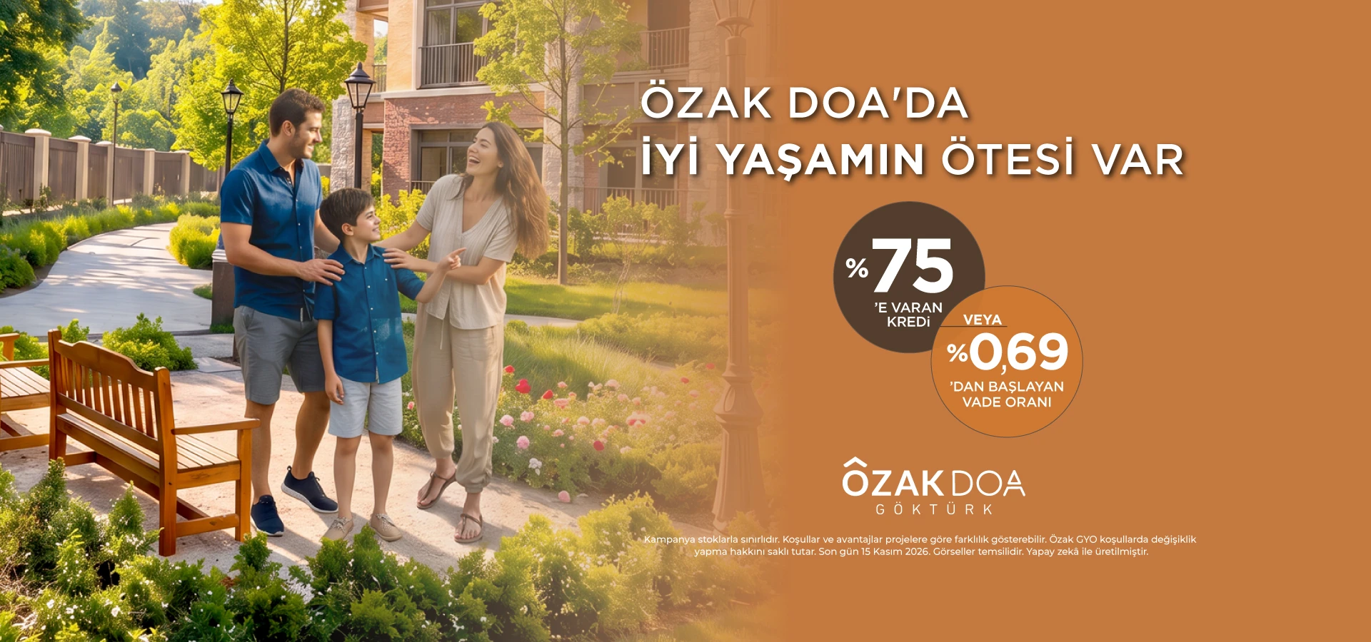 Beklemeden Taşının Göktürk'te Oturumu Hazır Daireler